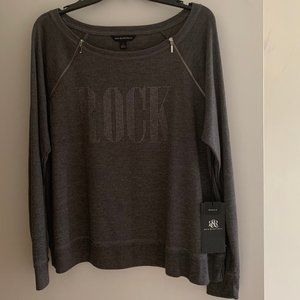 Long Sleeve Bedazzled "Rock" Shirt